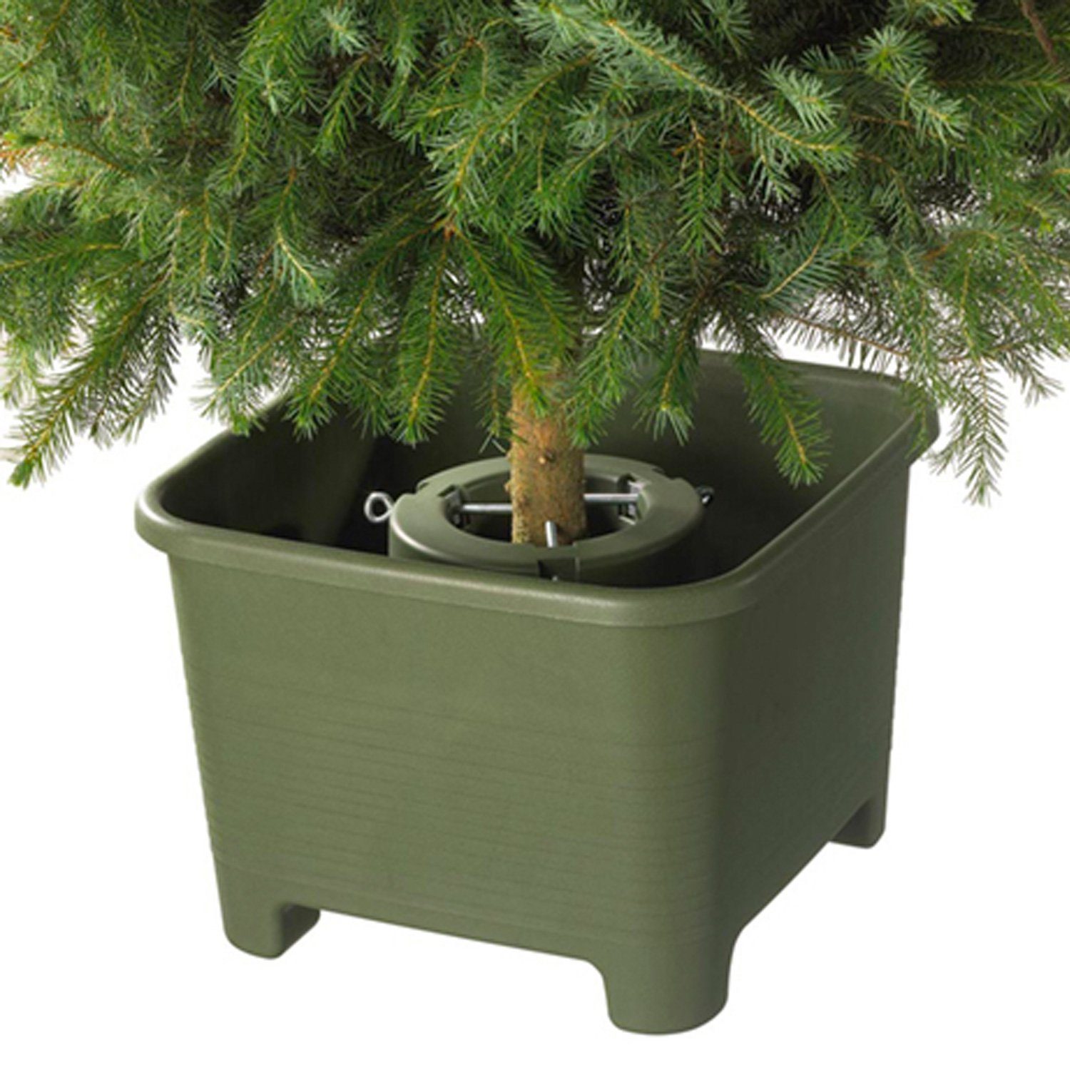 Weihnachtsbaumständer - - Christbaumständer Sunware 40cm Stämme BOTANIC grün Für 1-9cm