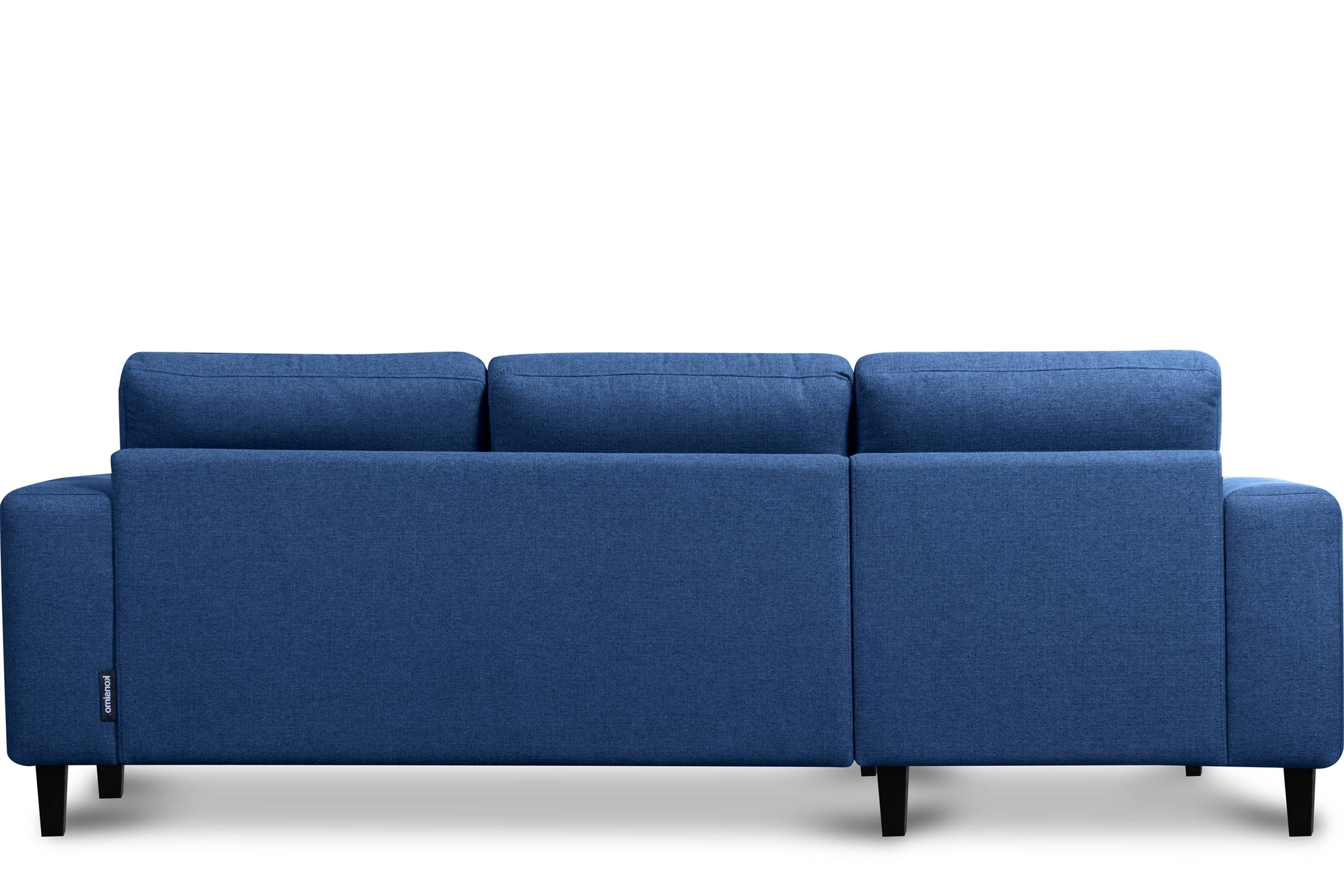 Konsimo Ecksofa blau blau Ecksofa blau Massivholzbeine, | Design rechts/links, | ALIO zeitloses