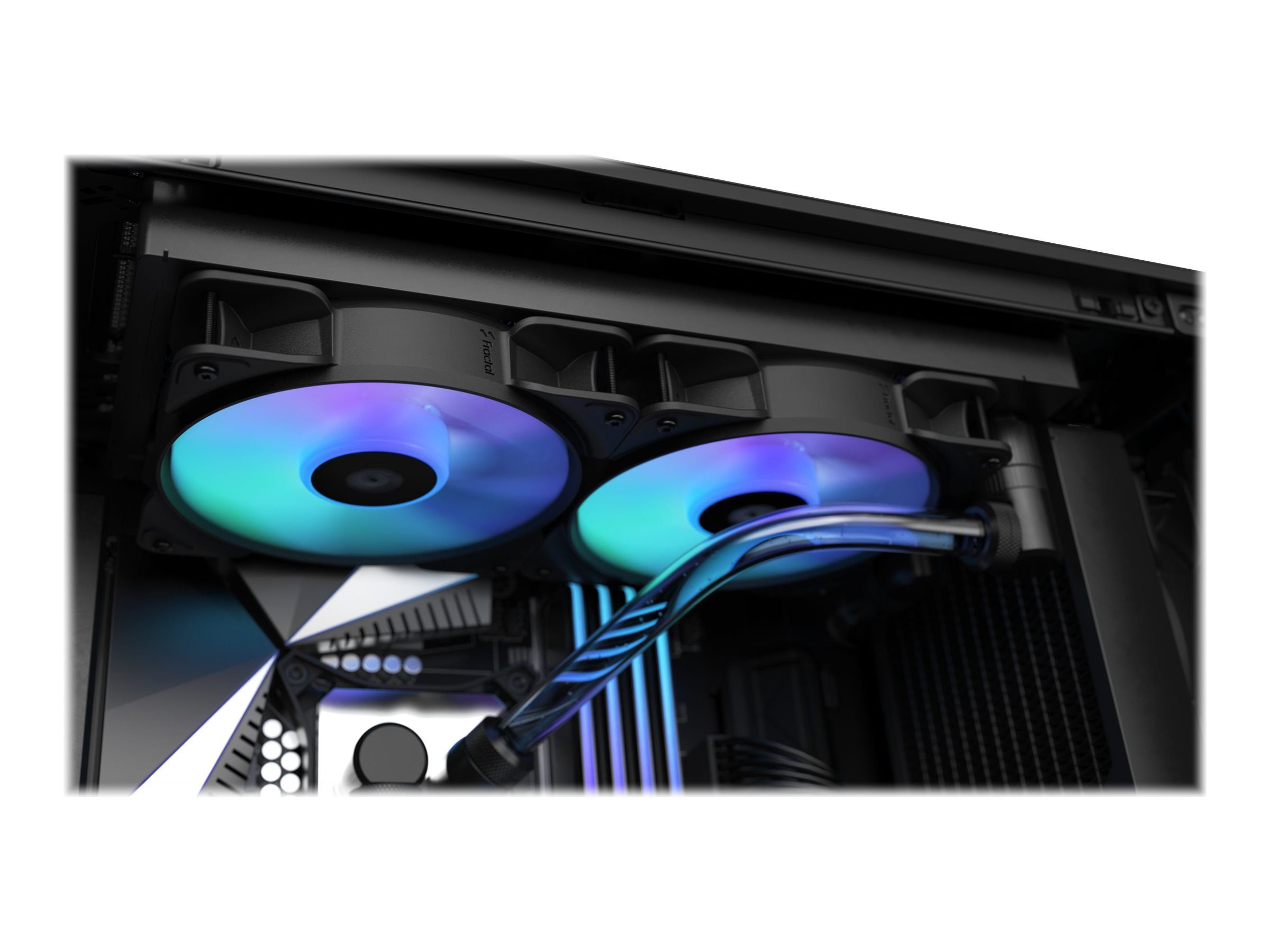 Gehäuselüfter FRACTAL DESIGN Aspect 12 RGB PWM Gehäuse Lüfter schwarz 120x120x25mm 3