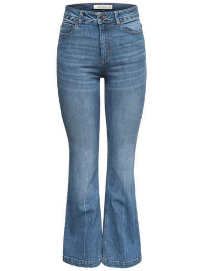 JACQUELINE de YONG Schlagjeans »JDY Damen Flare Jeans Super Stretch Denim Schlaghose JDYFLORA« (1-tlg) 3701 in Blau