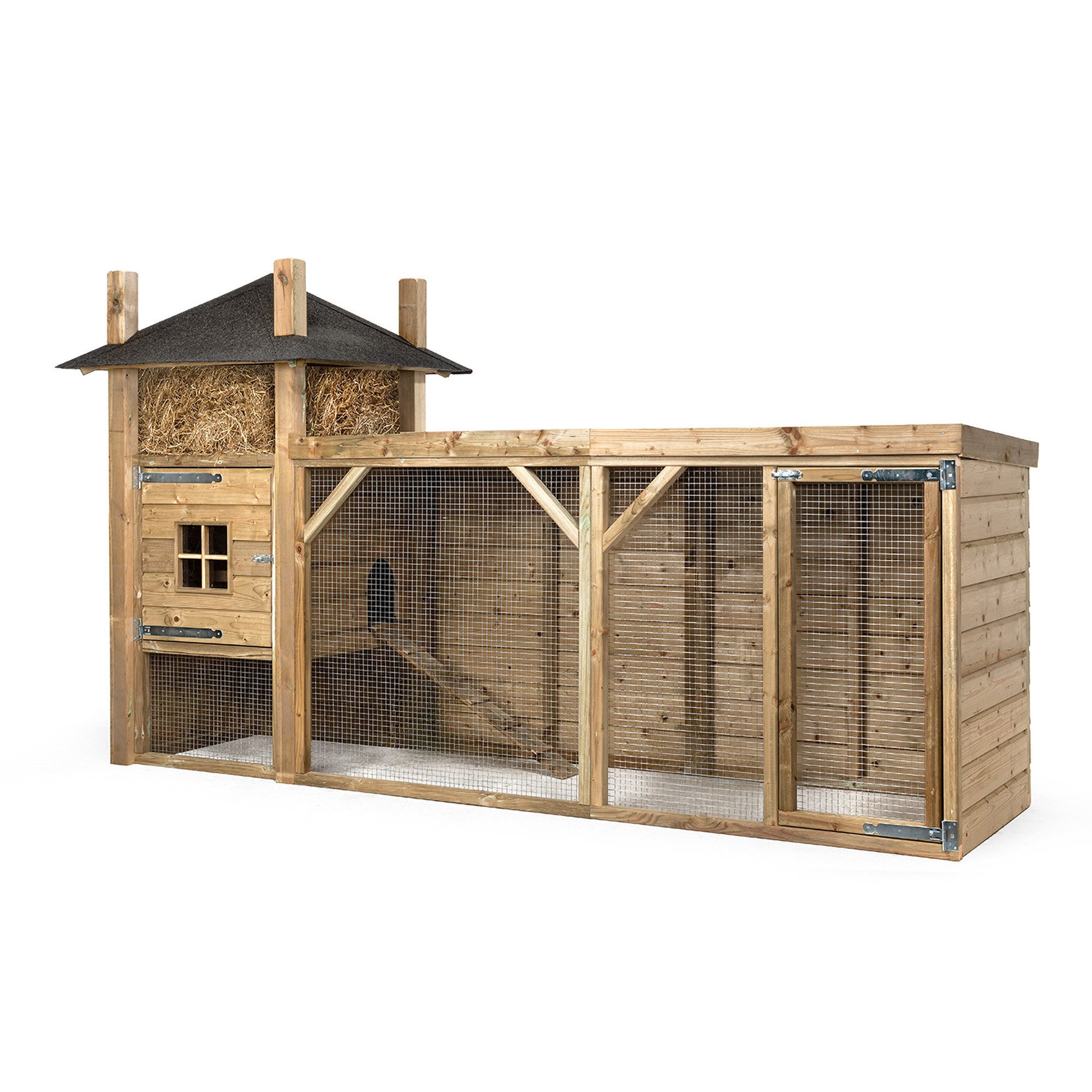 FATMOOSE Freigehege RabbitRest Retreat - Premium Kaninchenstall mit Auslauf für draußen, raubtiersicher, für Hasen & Meerschweinchen, wählbare Varianten