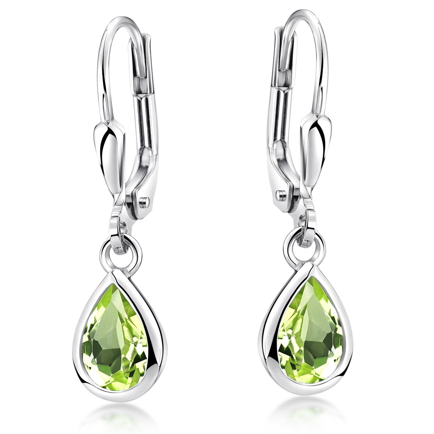 Materia Paar Ohrhänger Damen Peridot Grün günstig online kaufen