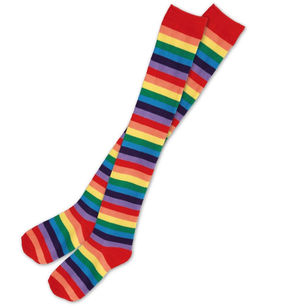 Fries Overknees Overknees Strümpfe bunt 150 DEN Karneval Fasching Party Cosplay 150 DEN