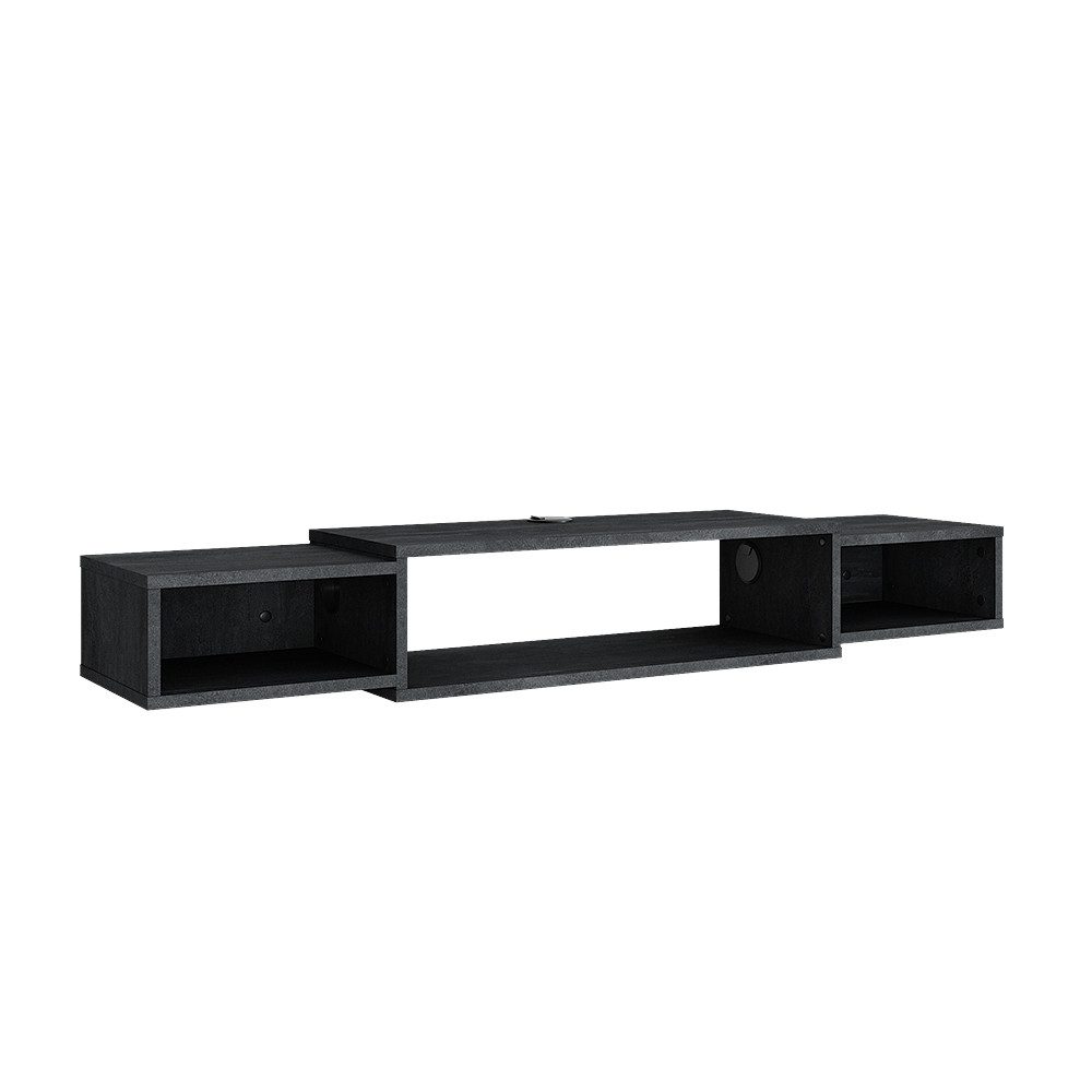 Vicco Lowboard Nordic, Schwarz Beton, 139.7 günstig online kaufen
