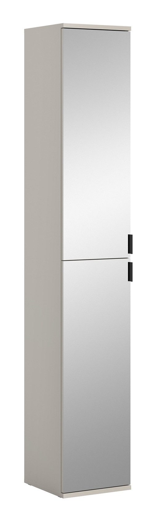 xonox.home Kleiderschrank Garderobenschrank Projekt X, Kaschmir, Spiegeltüren 30 cm