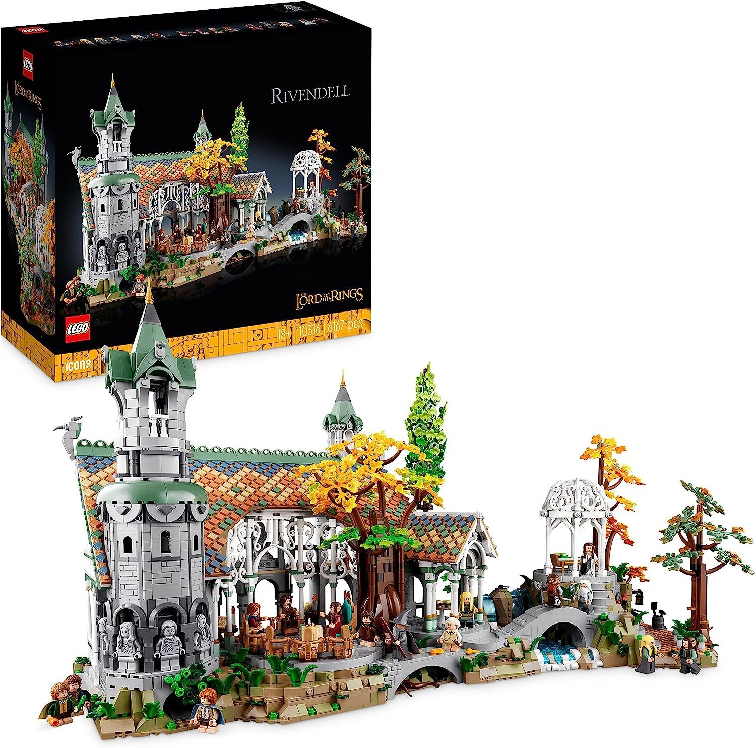 LEGO® Herr der Ringe - Bruchtal - Lord of the Rings Bau- und Spielset Konstruktionsspielsteine, (6167 St), Ultimatives Bauset für Erwachsene