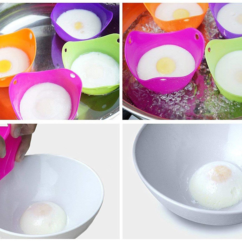 Eier Stück Eierkocher Eierkocher Eier 6 Antihaft-Eierkocher Form GelldG kochen, Silikon