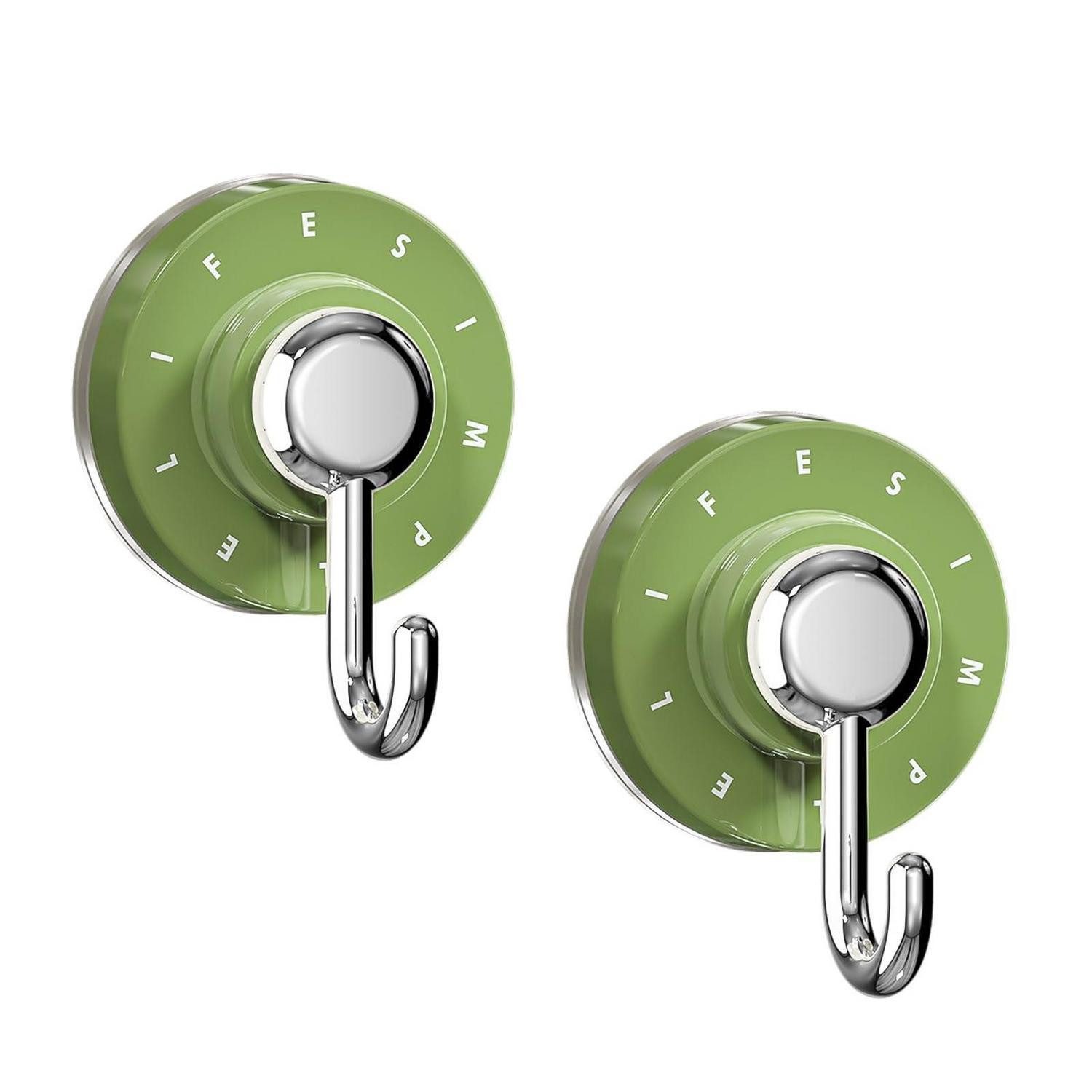 LuxusKollektion Wandhaken 2x Saugnapf Haken Badezimmer Küche, (2-St)