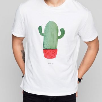 Mr. & Mrs. Panda T-Shirt Kaktus wütend - Weiß - Geschenk, Büro, T-Shirt mit Spruch, Tshirt, Pa (1-tlg)