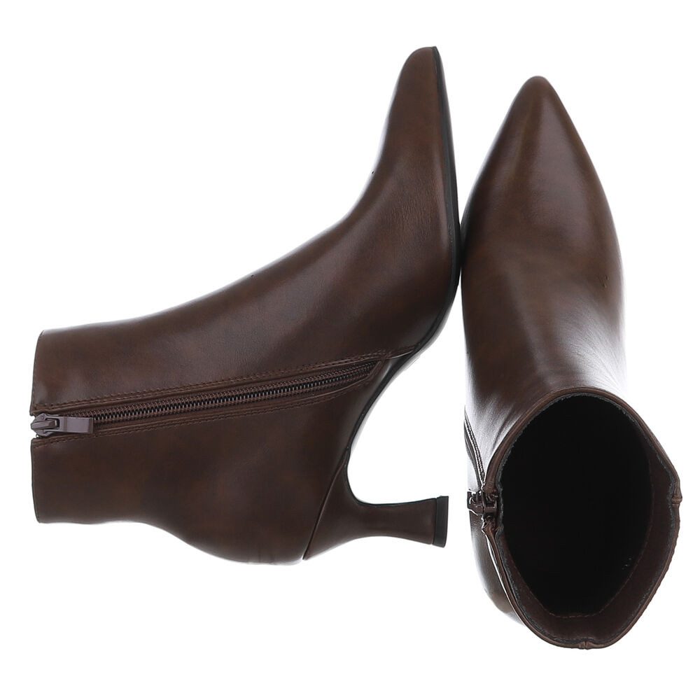 Ital-Design Elegante Stiefelette mit elastischem Obermaterial und Absatz St günstig online kaufen