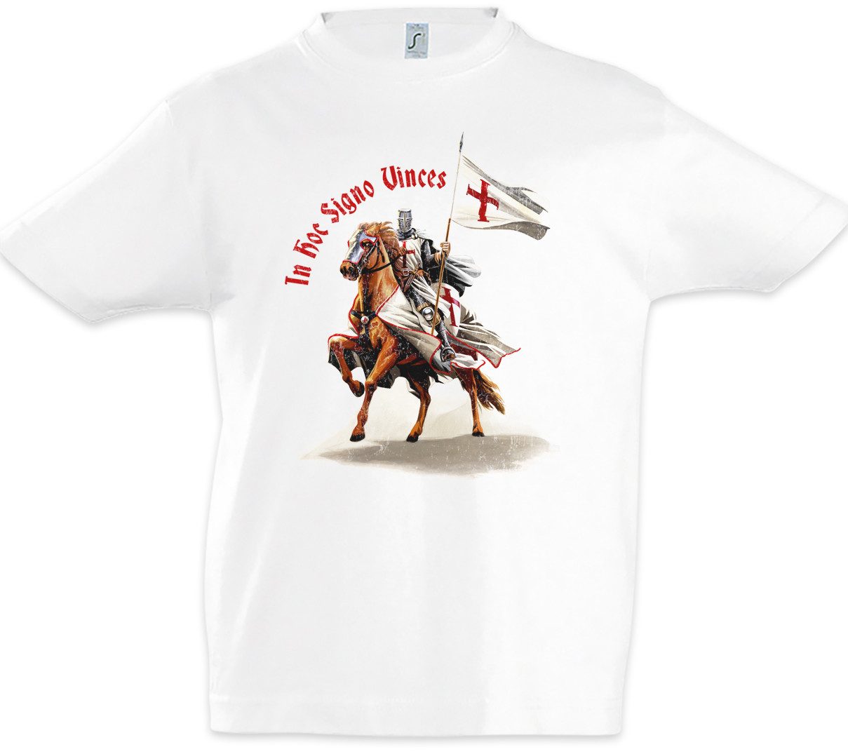 Print-Shirt Templar IV Kinder T-Shirt Cross Templerkreuz Knight Ritter Ordo Orden