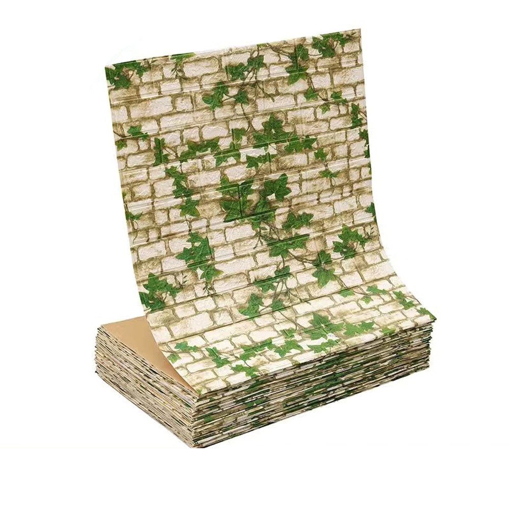 Agger 3D Wandpaneel 3D Wandpaneele Wandverkleidung Selbstklebend Tapeten 70x500cm, Wasserdicht Wandtapete Küchenrückwand