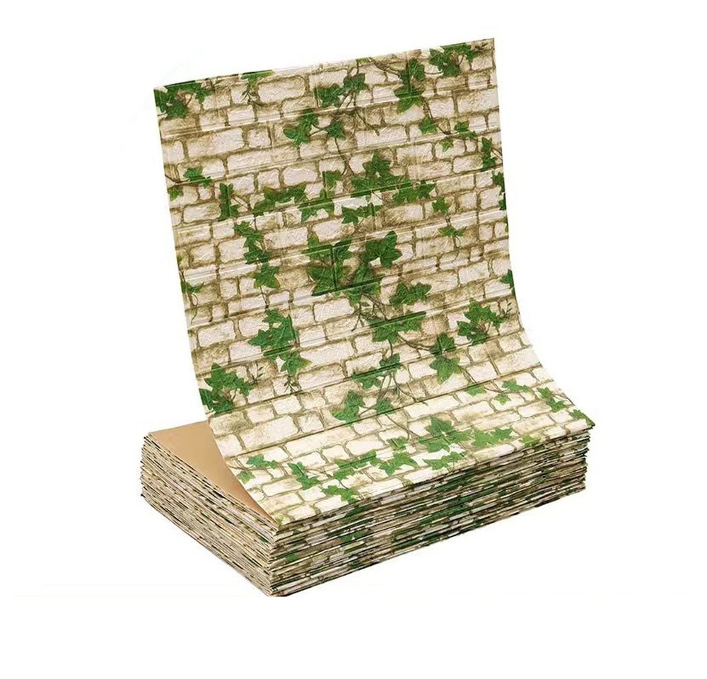 Agger 3D Wandpaneel 3D Wandpaneele Wandverkleidung Selbstklebend Tapeten 70x500cm, Wasserdicht Wandtapete Küchenrückwand