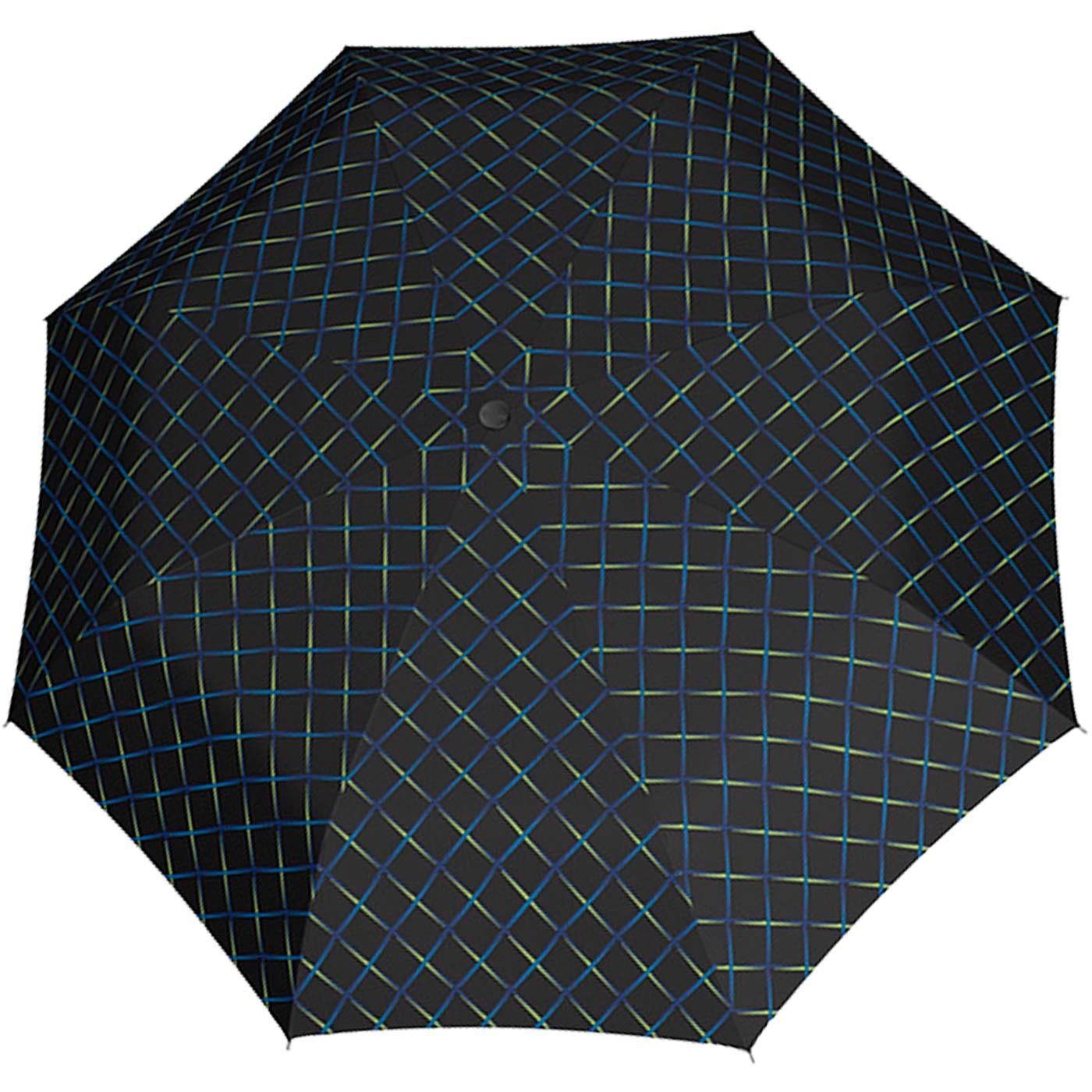 Knirps® Taschenregenschirm kleiner, leichter, kompakter Schirm für Damen, gut geschützt durch das Hard-Case-Etui
