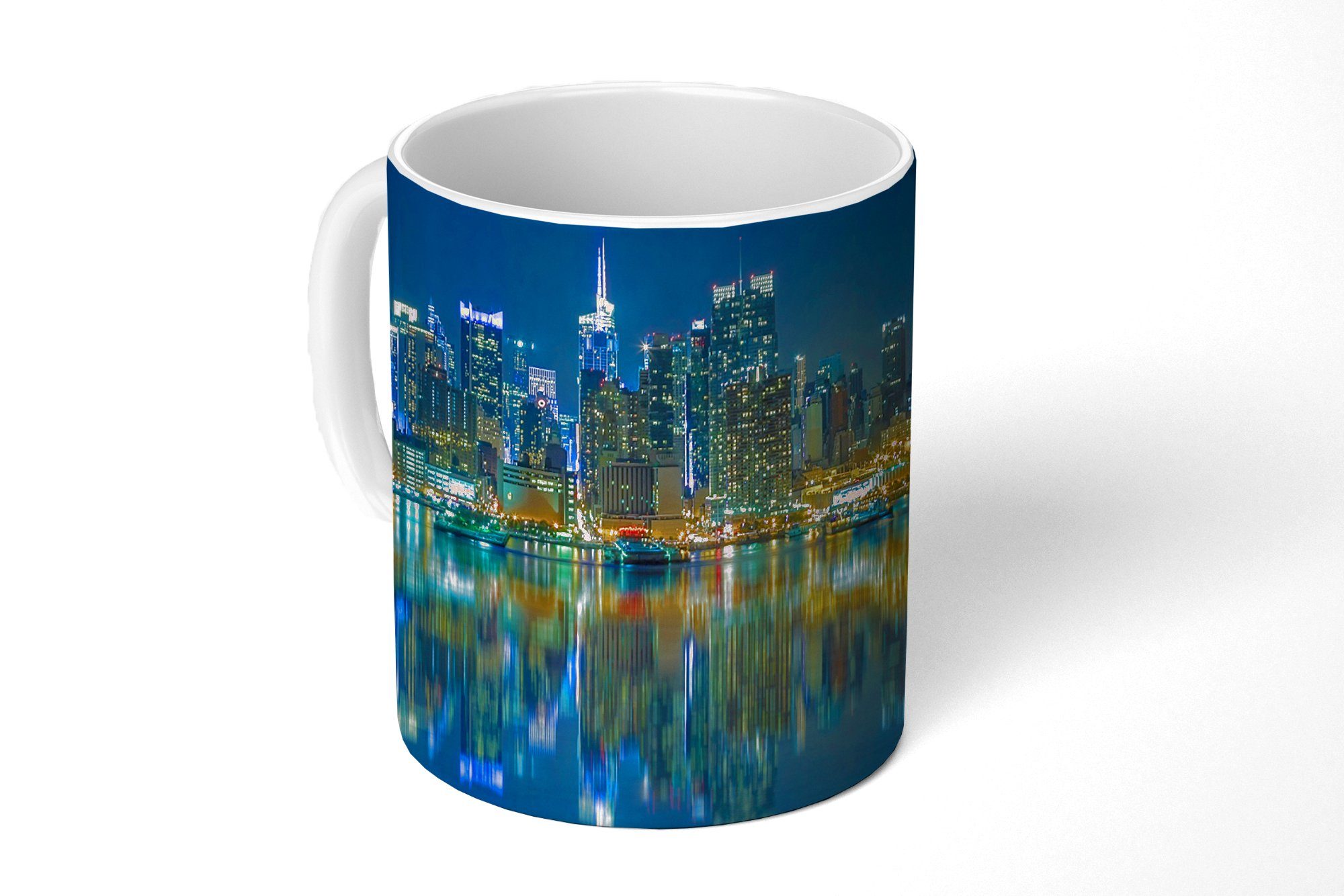 MuchoWow Tasse New York - Skyline - Amerika, Keramik, Kaffeetassen, Teetasse, Becher, Teetasse, Geschenk
