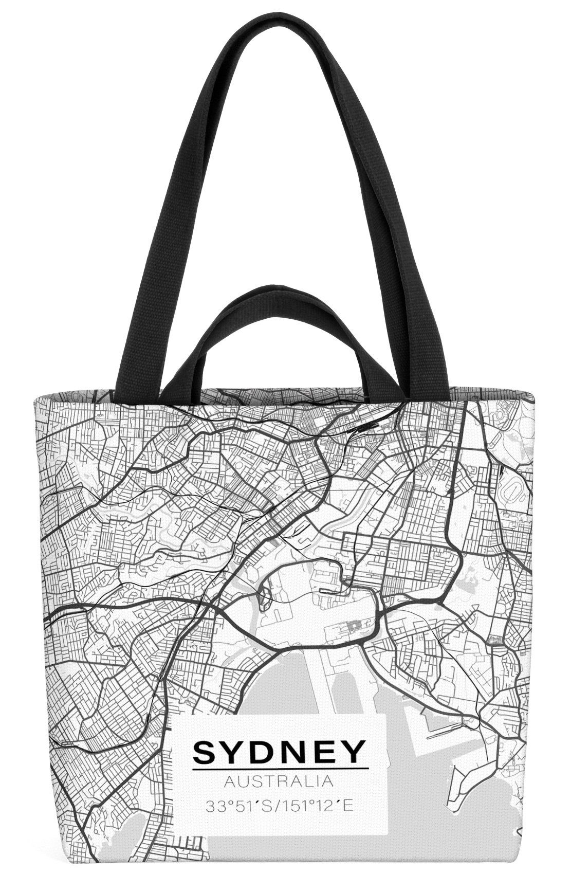 Henkeltasche Landkarte Stadtkarte VOID Stadtplan Australien Backpacker (1-tlg), Oper Sydney Karte