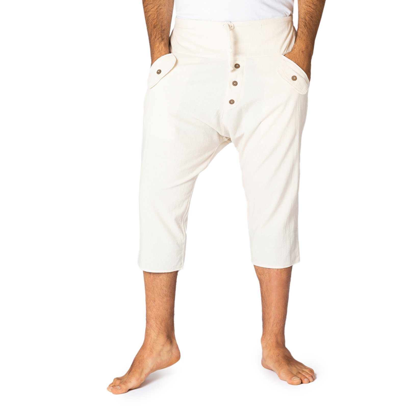 PANASIAM Strandshorts Yogi Shorts naturweiß