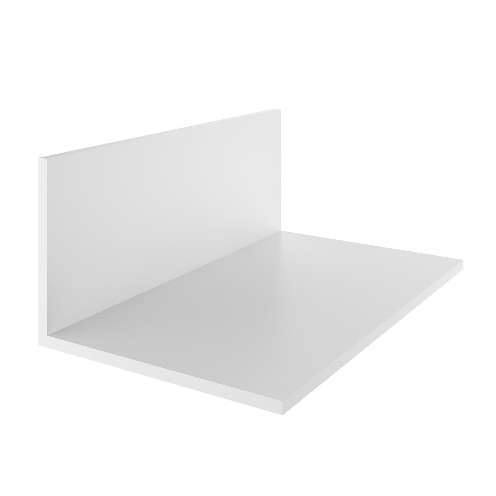 Nobily Fensterleiste PVC Winkelleiste UV beständige, in weiß, 40mmx40mm, kleben, Kunststoff