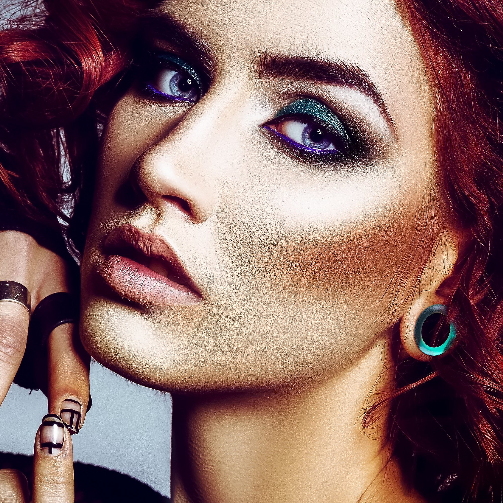 Taffstyle Plug Piercing flexibel Weich 1 Paar zweifarbig Schimmer, Flesh Tu günstig online kaufen