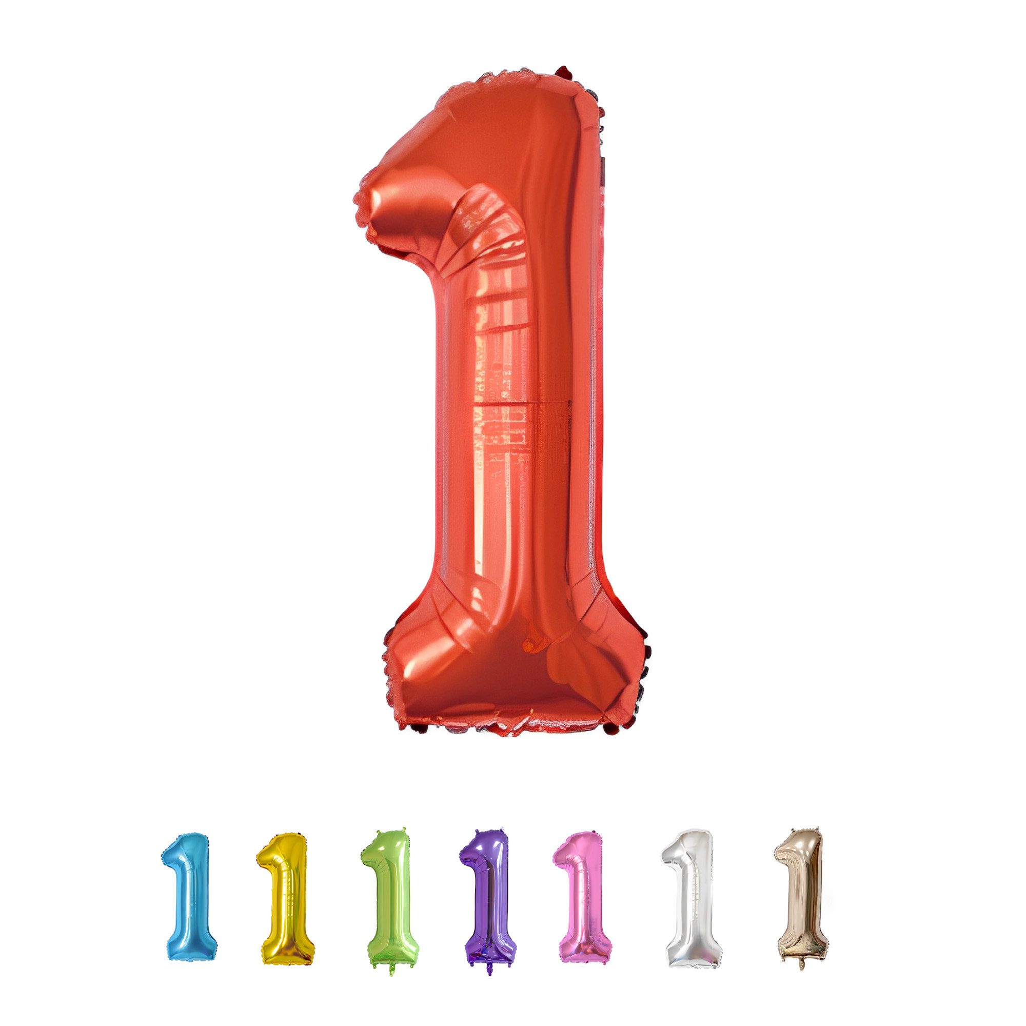 little Birthday Aufblasbares Partyzubehör Zahlen 1 Dekoration in Roségold – Zubehör für besondere Anlässe