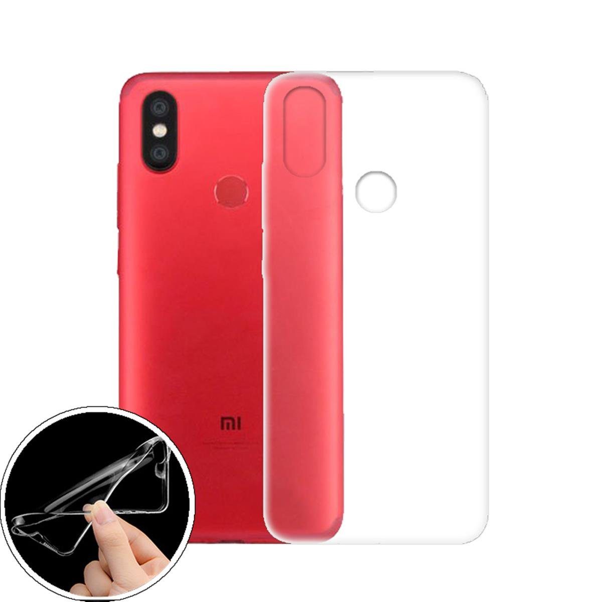 CoverKingz Handyhülle Xiaomi Mi A2 Handyhülle Silikon Case Cover Handytasche transparent