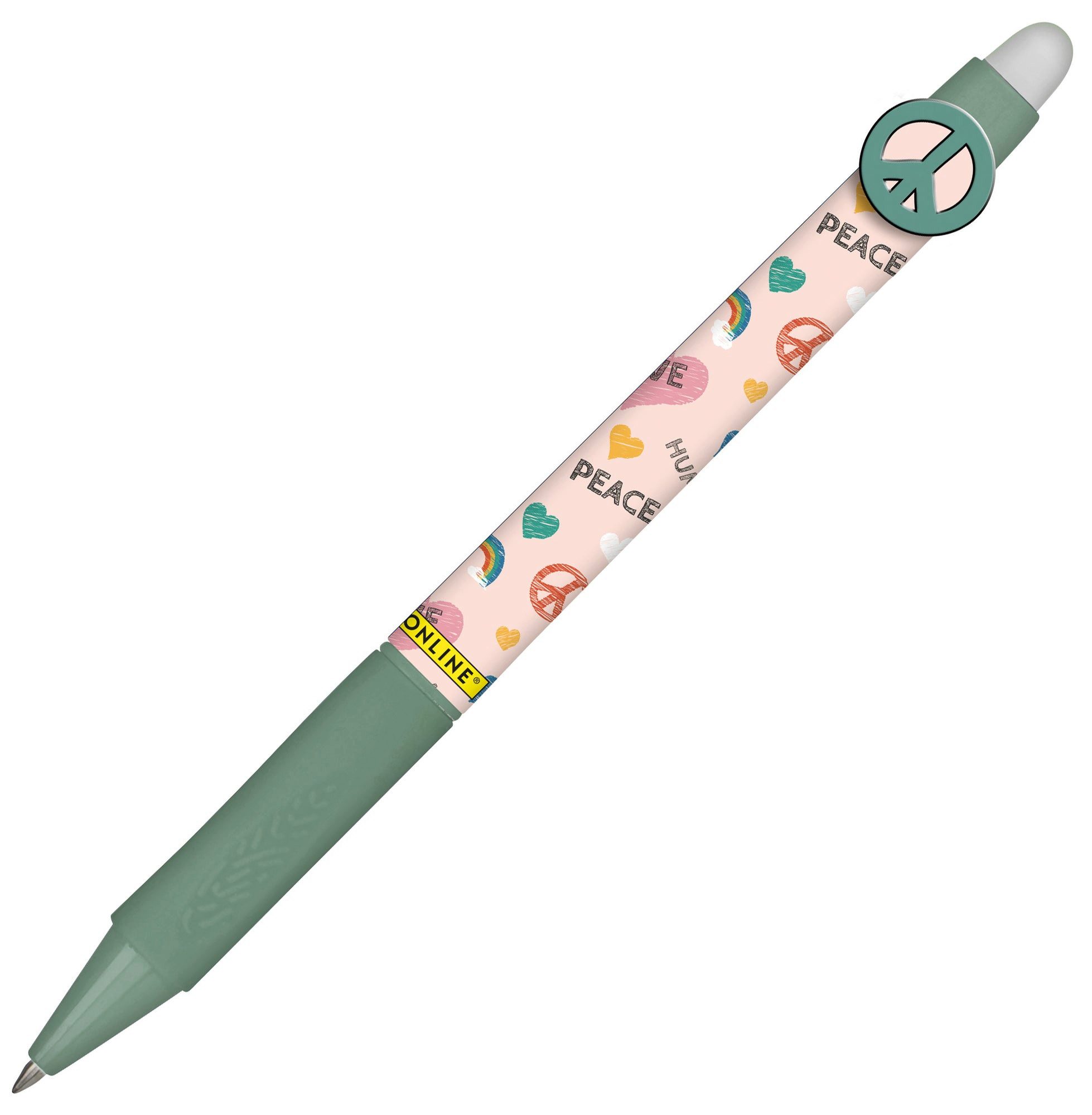Online Pen Tintenroller ONLINE Tintenroller Magixx Fun Peace Sign - radierbar, blau