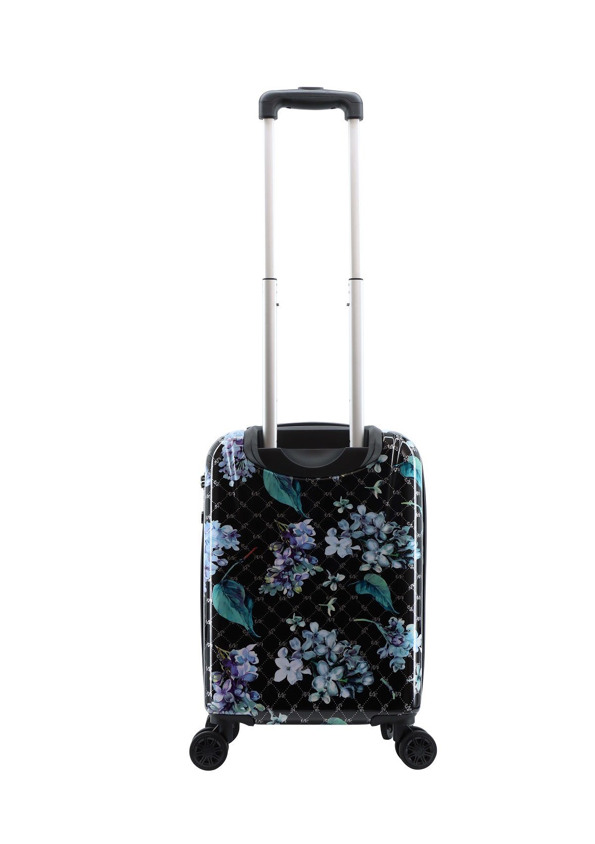 Floret Printed Black 4 TSA-Zahlenschloss Printed Spinner Floral, Spinner S/M/L/Set Trolley 52-06 Gr. Elle Rollen, Koffer Floral