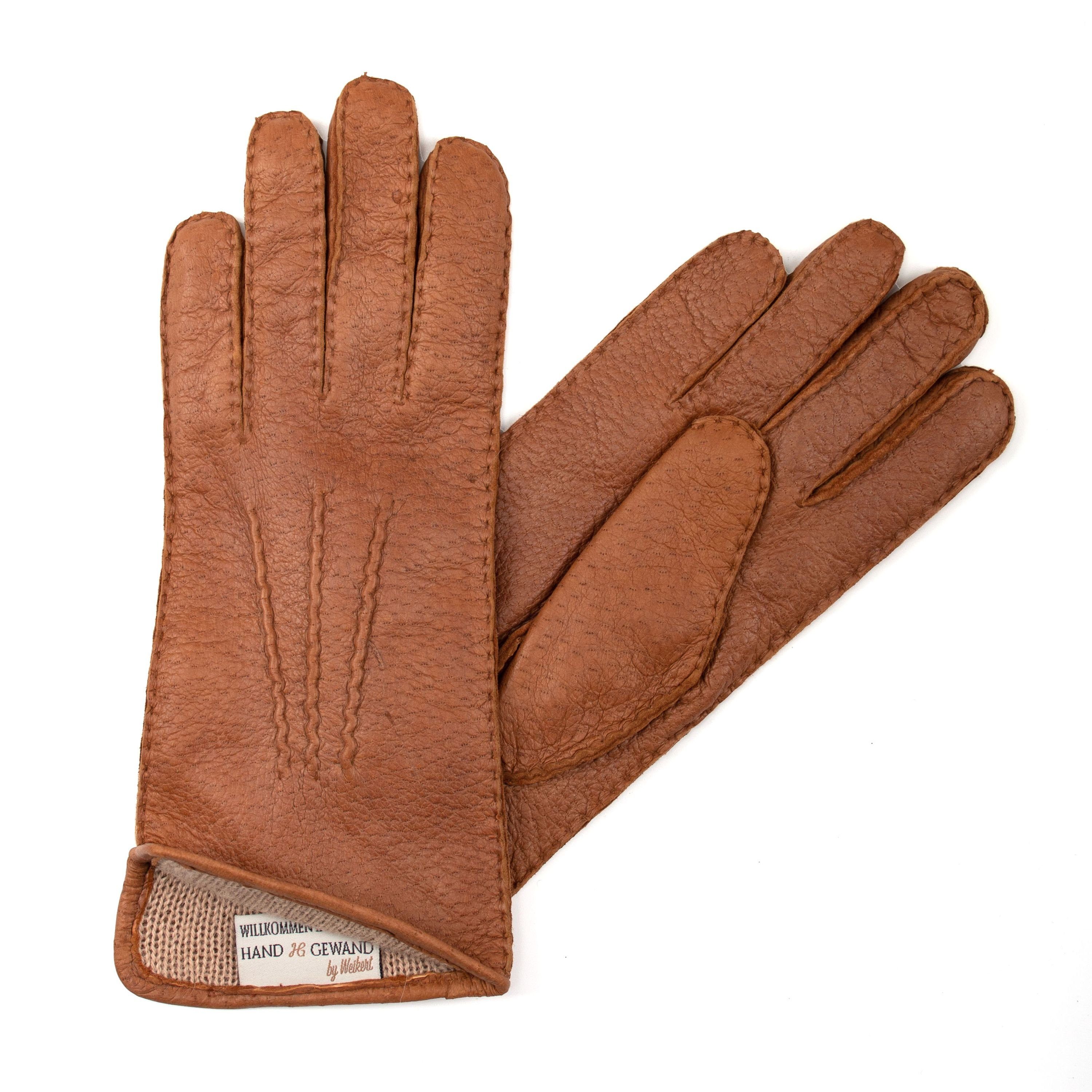 Hand Gewand by Weikert Lederhandschuhe ERNA - Peccary Lederhandschuhe mit Alpaka gefüttert