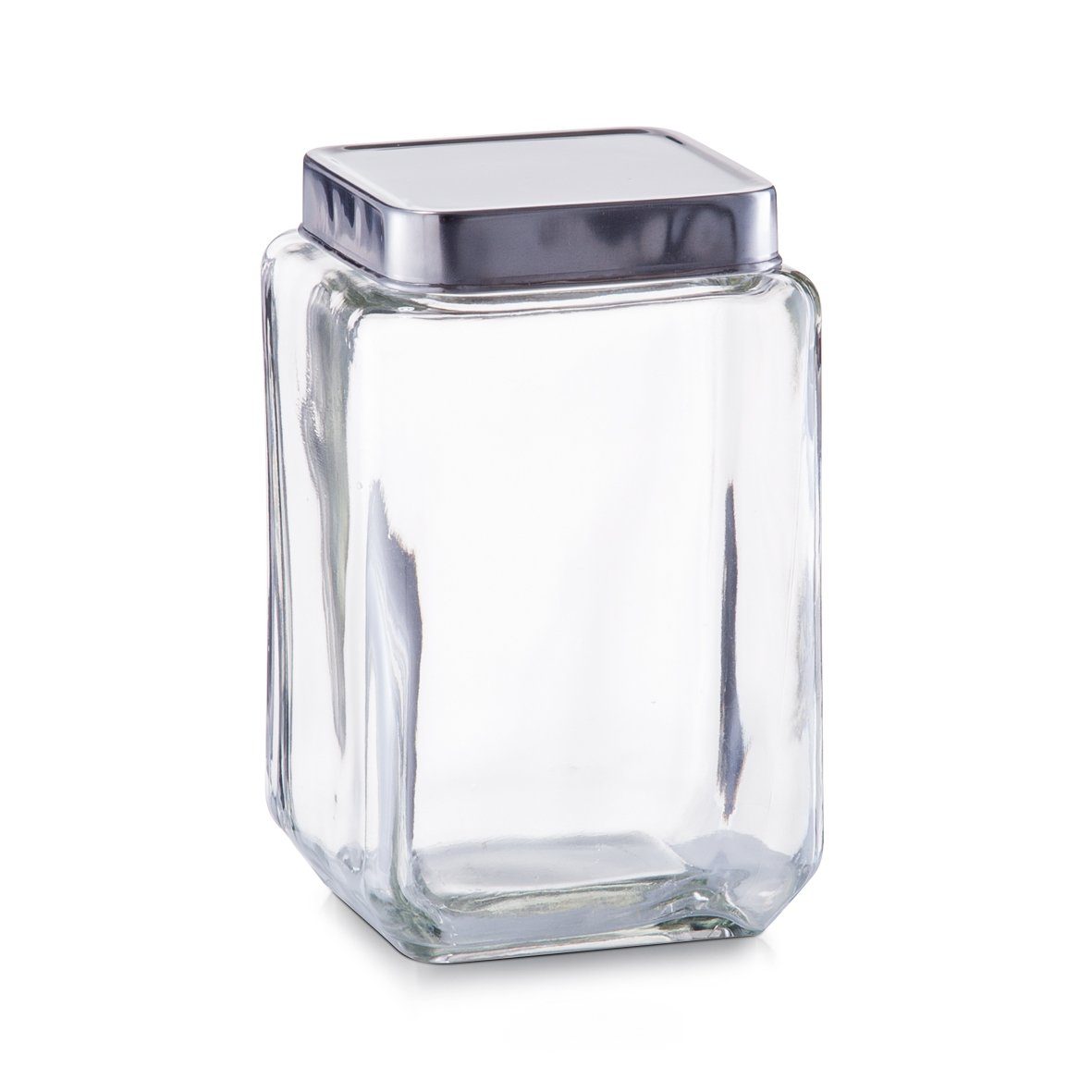 aus x 18/0, Glas/Edelstahl Edelstahldeckel, 18 Glas Edelstahl und hochwertigem Vorratsglas Present Glas/Edelstahl gefertigt Zeller 11 x transparent, m. cm, 18/0, ml, 1500 Vorratsglas 11