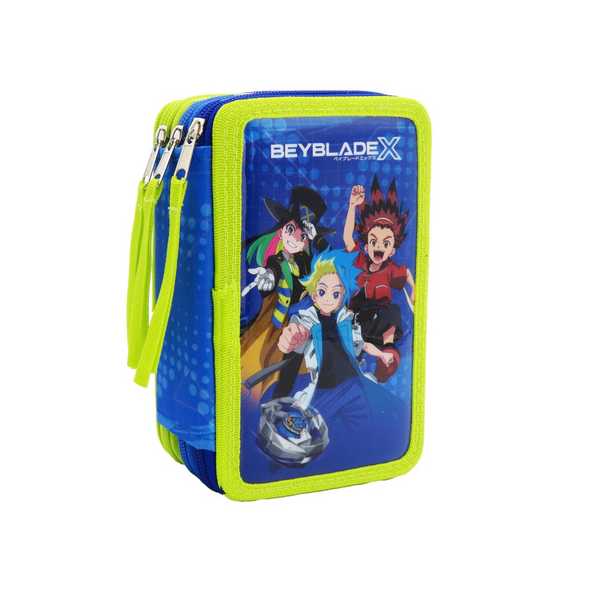 Beyblade Federmäppchen Plumier 3 Pisos Federmäppchen gefüllt 39 Teile Schule 20 cm, (39-tlg)