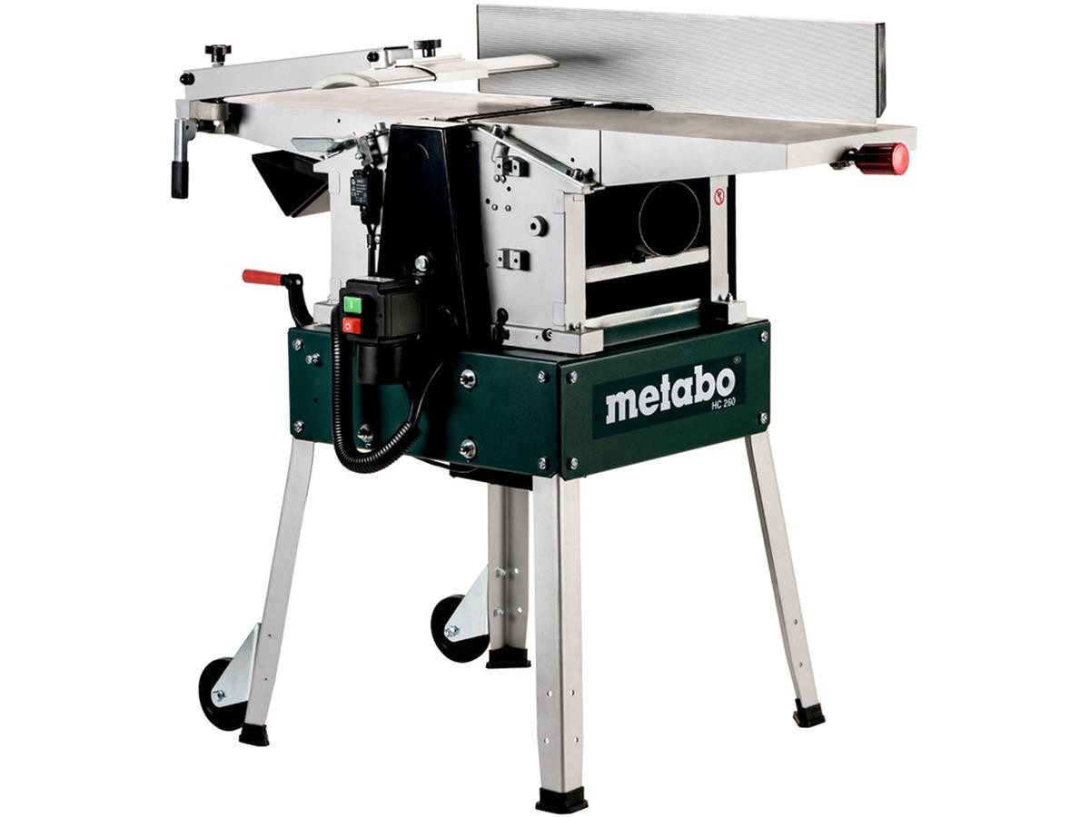 metabo Abricht- und Dickenhobelmaschine HC 260 C - 2,2 WNB, 2200 in W, Hobelbreite: 260 in mm, (7-tlg), Fügeanschlag schwenkbar 90°-45°, …
