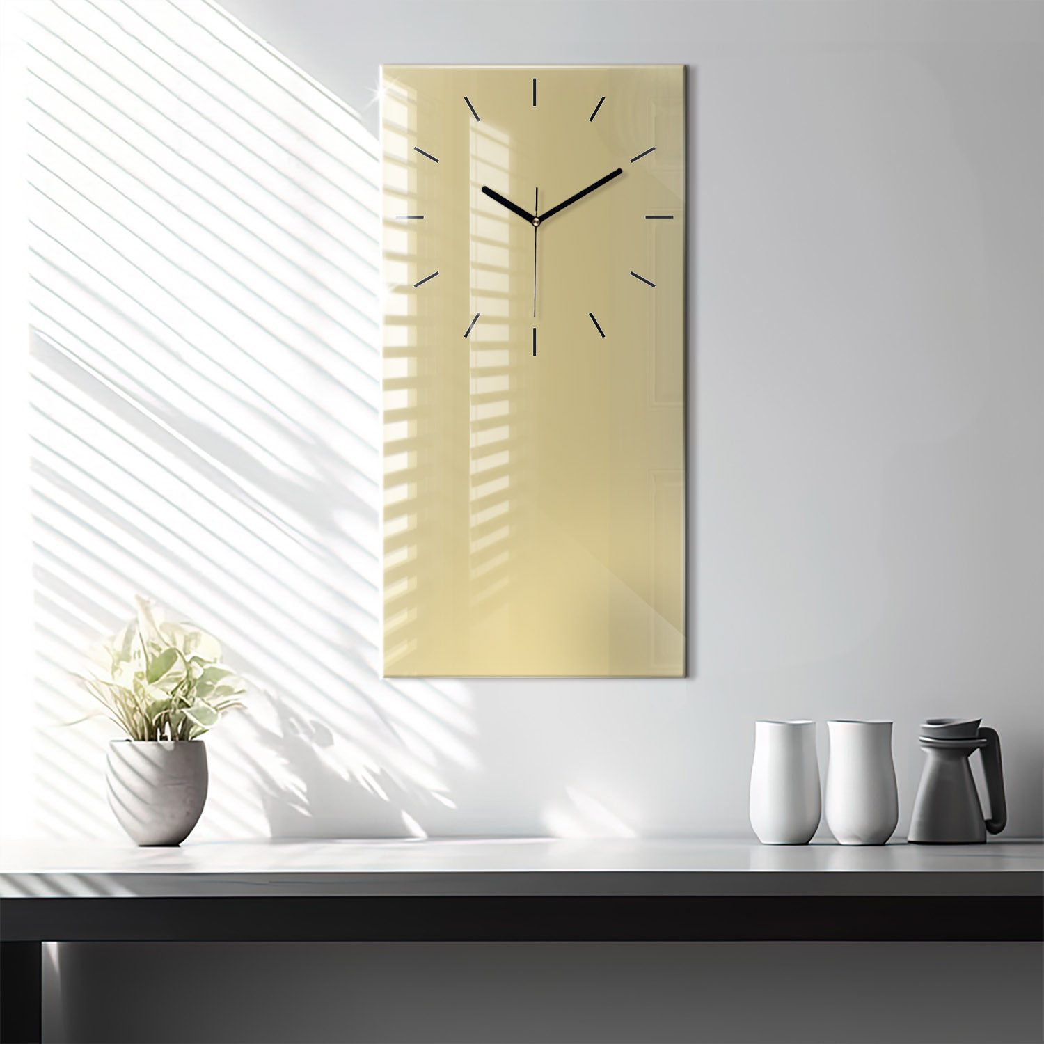 Tulup Wanduhr Glasuhr Rechteckige Wanduhr 30 günstig online kaufen