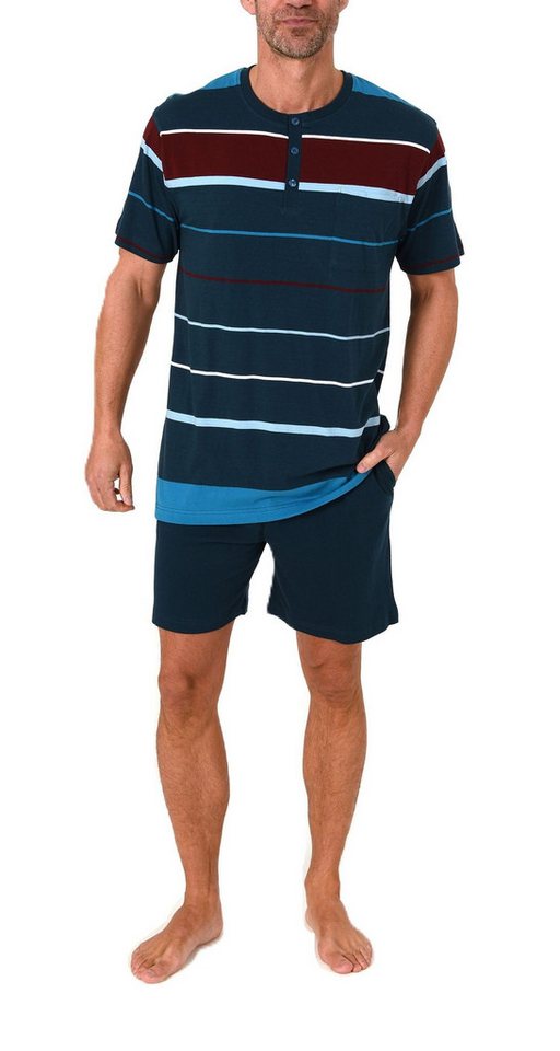 Normann Pyjama Normann Herren kurzarm Schlafanzug Shorty - auch in Übergrößen