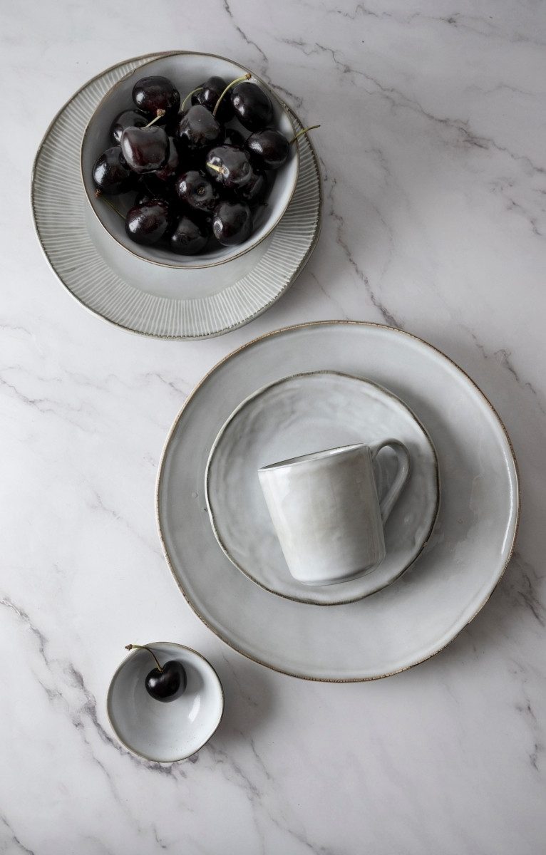 DUTCH ROSE AMSTERDAM Schale Rose Amsterdam Organic Schälchen hellgrau 8 x 3 cm, Steinzeug, (Schüsseln & Schalen)