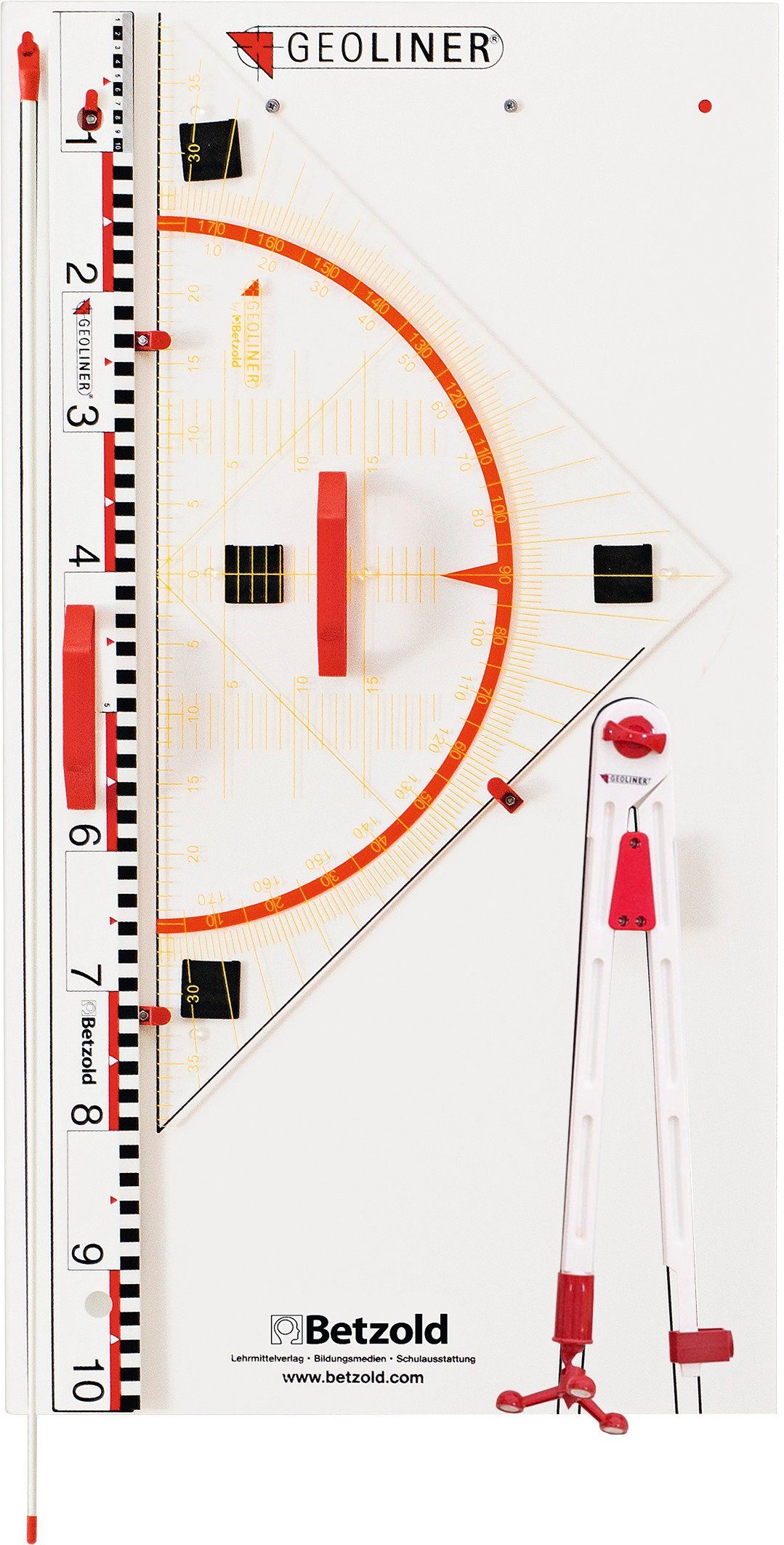 GEOLINER Tafel Geräteplatte, magnetisch, 5-teilig