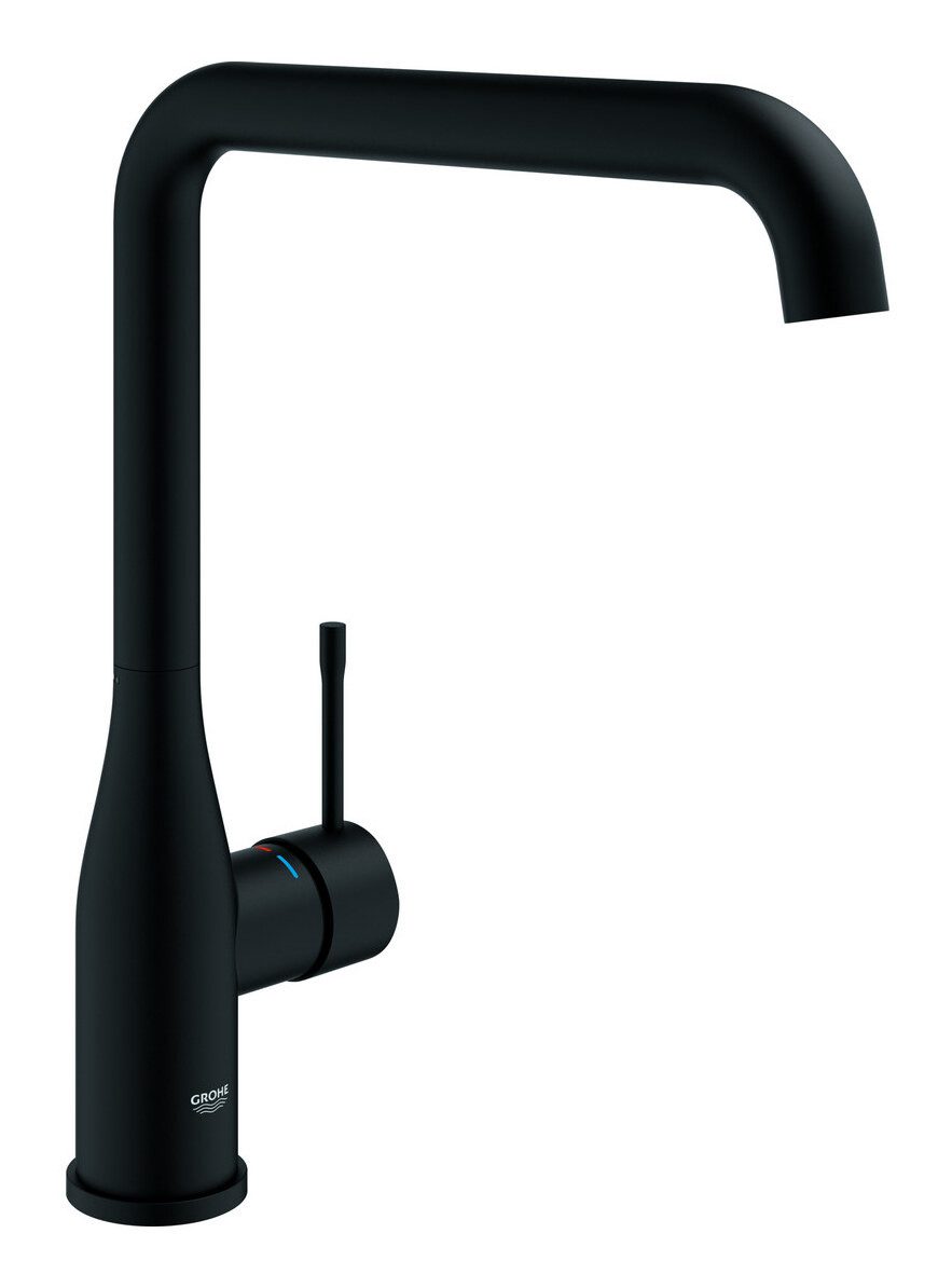 Grohe Küchenarmatur Essence Einhand-Spültischbatterie hoher Auslauf - Phantom Black