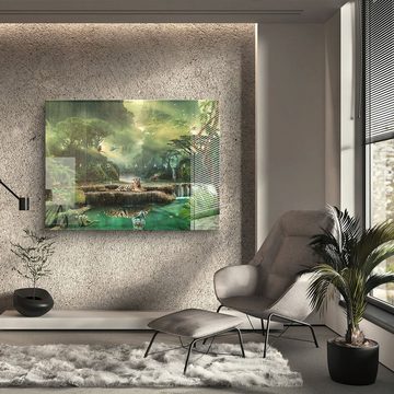 DOTCOMCANVAS® Acrylglasbild, Acrylglasbild, Grün, Natur und Tiere, Quer