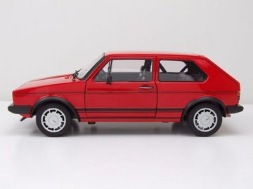 Welly Modellauto VW Golf 1 GTI Pirelli 1982 rot Modellauto 1:18 Welly, Maßstab 1:18