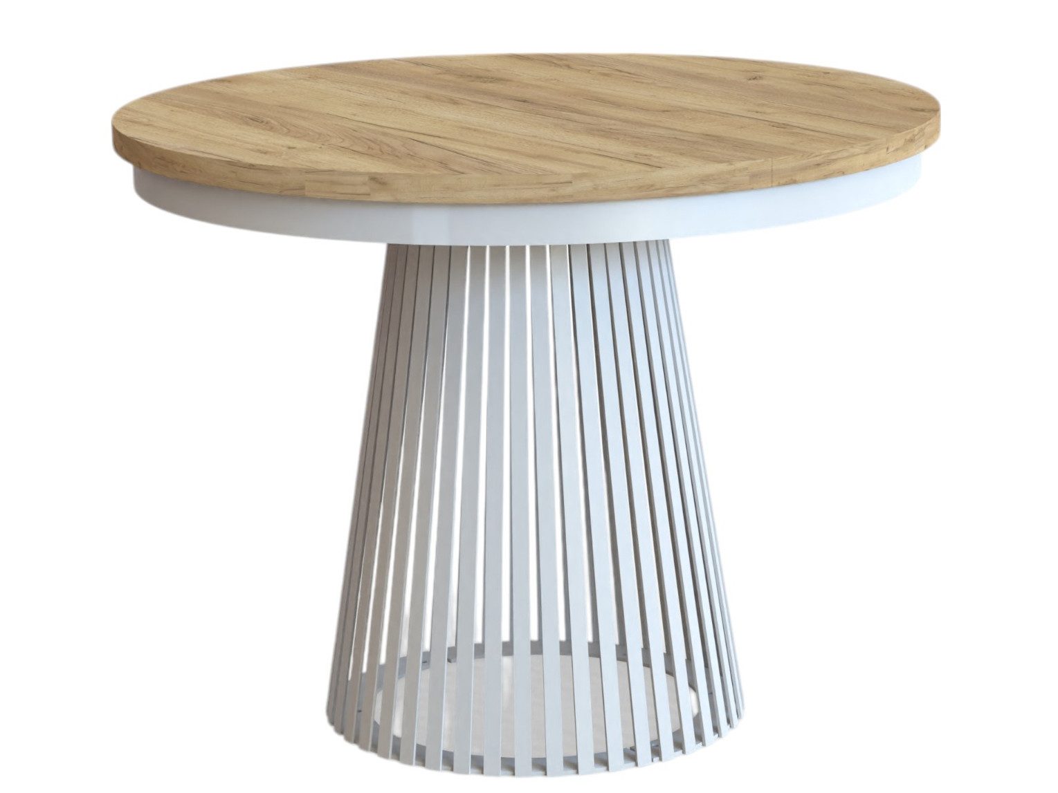 Compleo Esstisch Rund, Säulengestell mit Rillenstruktur DAST (TOPSELLER), A günstig online kaufen