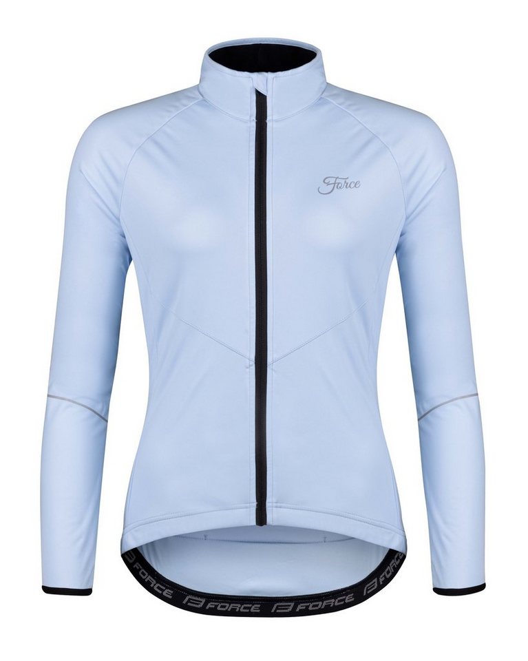 FORCE Fahrradjacke Jacke FORCE ARROW LADY lichtblau +5 °C bis +15 °C