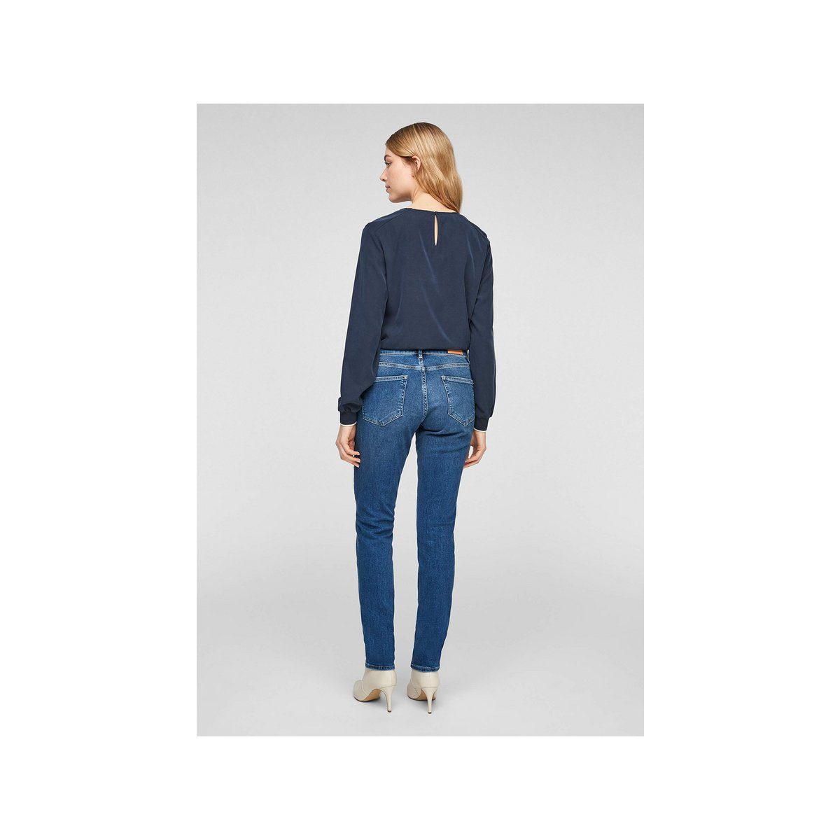 regular (1-tlg) Slim-fit-Jeans s.Oliver blau