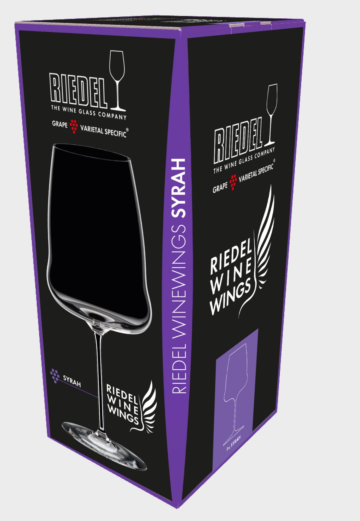RIEDEL THE WINE GLASS COMPANY Rotweinglas Riedel Wingewings Syrah Single Pack, Kristallglas