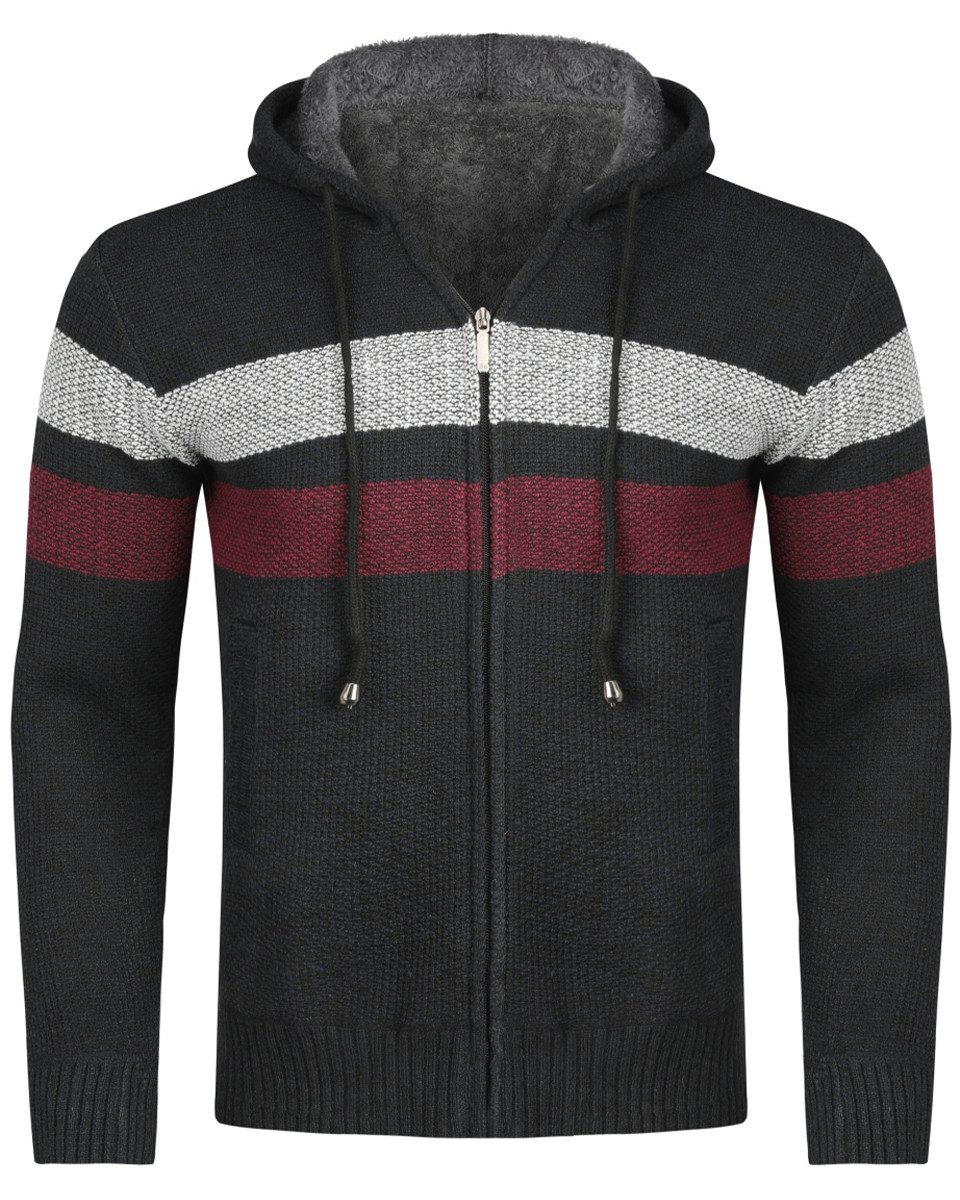 Allthemen Cardigan Herren Strickjacke mit Kapuze günstig online kaufen