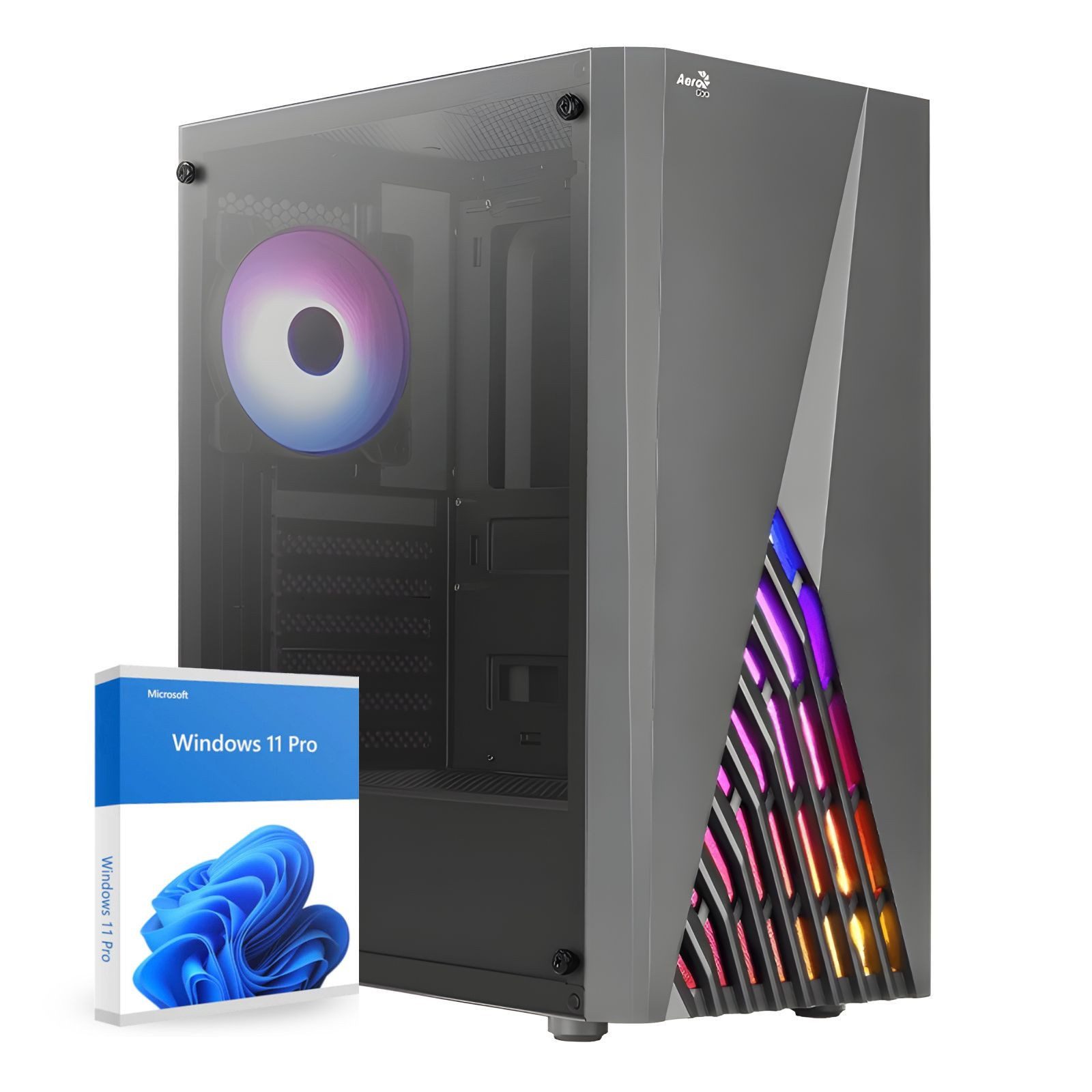 dcl24.de Gamer PC Ryzen 3 4100, RTX5060, 16GB RAM, 500GB SSD Gaming-PC (AMD Ryzen 3 AMD Ryzen 3 4100, RTX5060, 16 GB RAM, 500 GB SSD, Luft, Windows 11 Pro, WLAN)