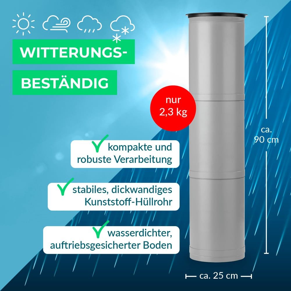 EASYmaxx Outdoor-Flaschenkühler Flaschenkühler Outdoor, Flaschen- und Dosen-Kühler, Bis zu 13 Flaschen & Dosen (0,33l bis 1 l), Getränke & Speisen lagern – Bild 5 von 5