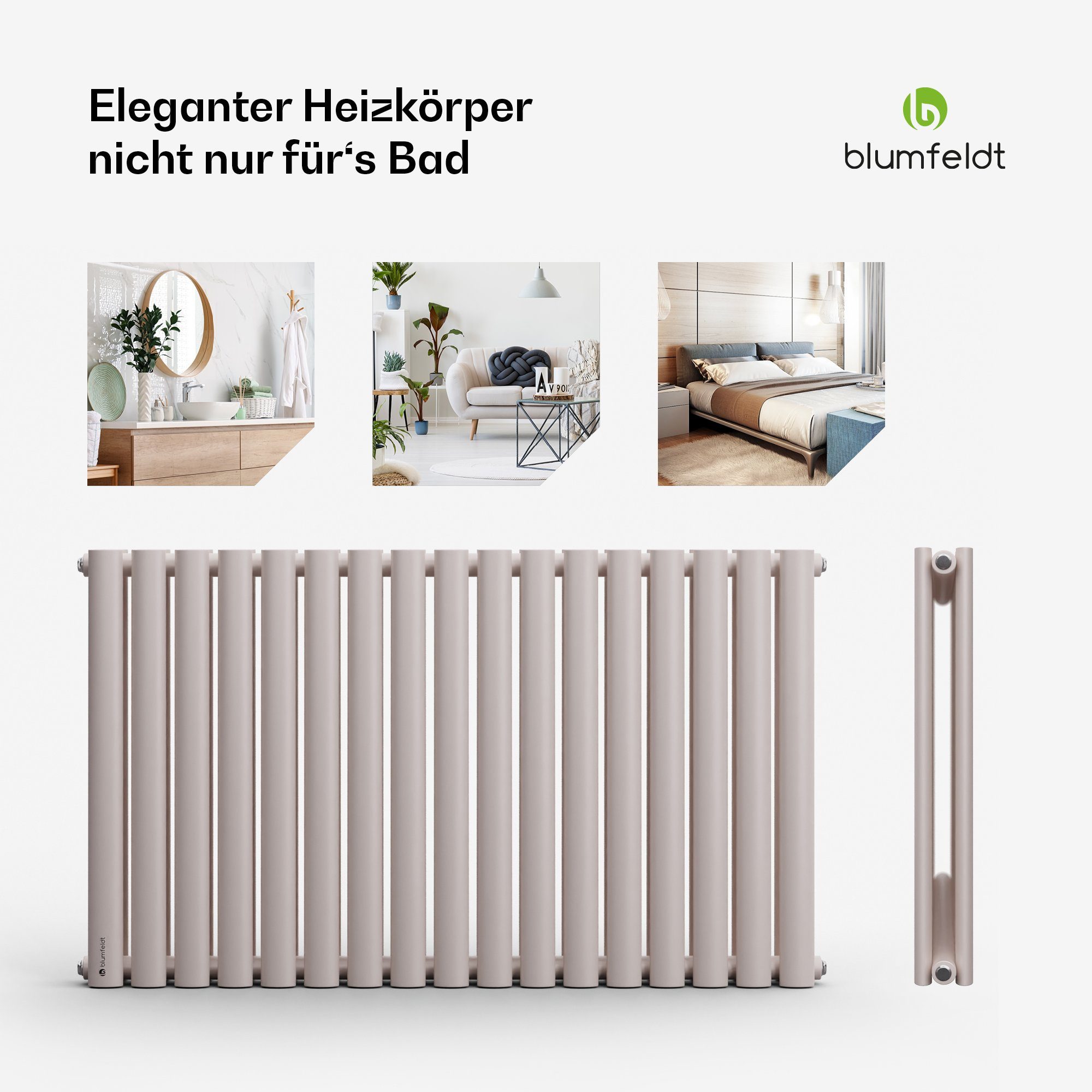 blumfeldt Heizkörper Tallheo, Bad Heizkörper Warmwasserradiator Fernwärmeheizsysteme