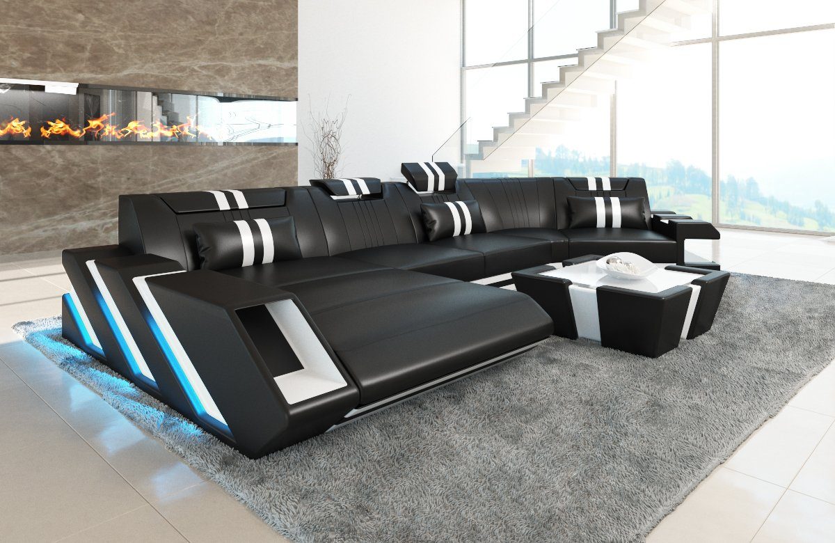 Sofa Dreams Wohnlandschaft Ledercouch Sofa Leder günstig online kaufen
