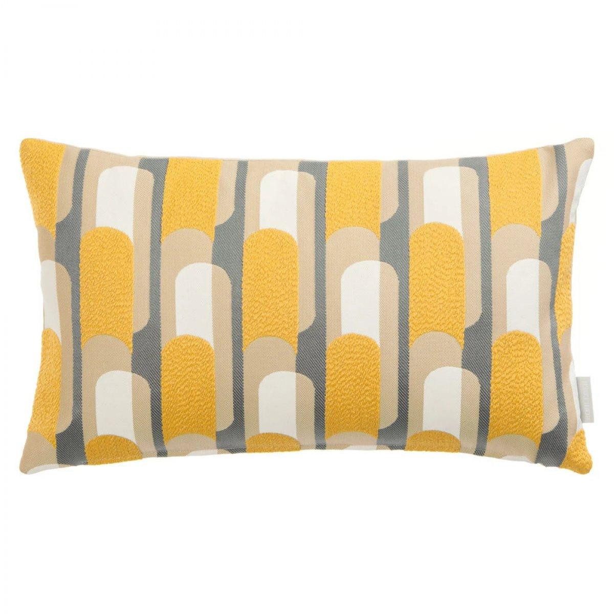 ROHLEDER Kissenhülle Kissen Journey Waves Yellow (50x30cm)
