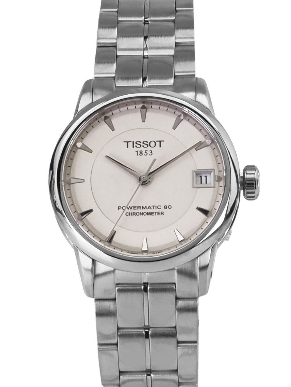 Tissot Automatikuhr schweizer Damen Uhr 35 mm Ø T0862081126100 Powermatic 80, Saphirglas, Glasboden, Gangreserve bis 80 Std.