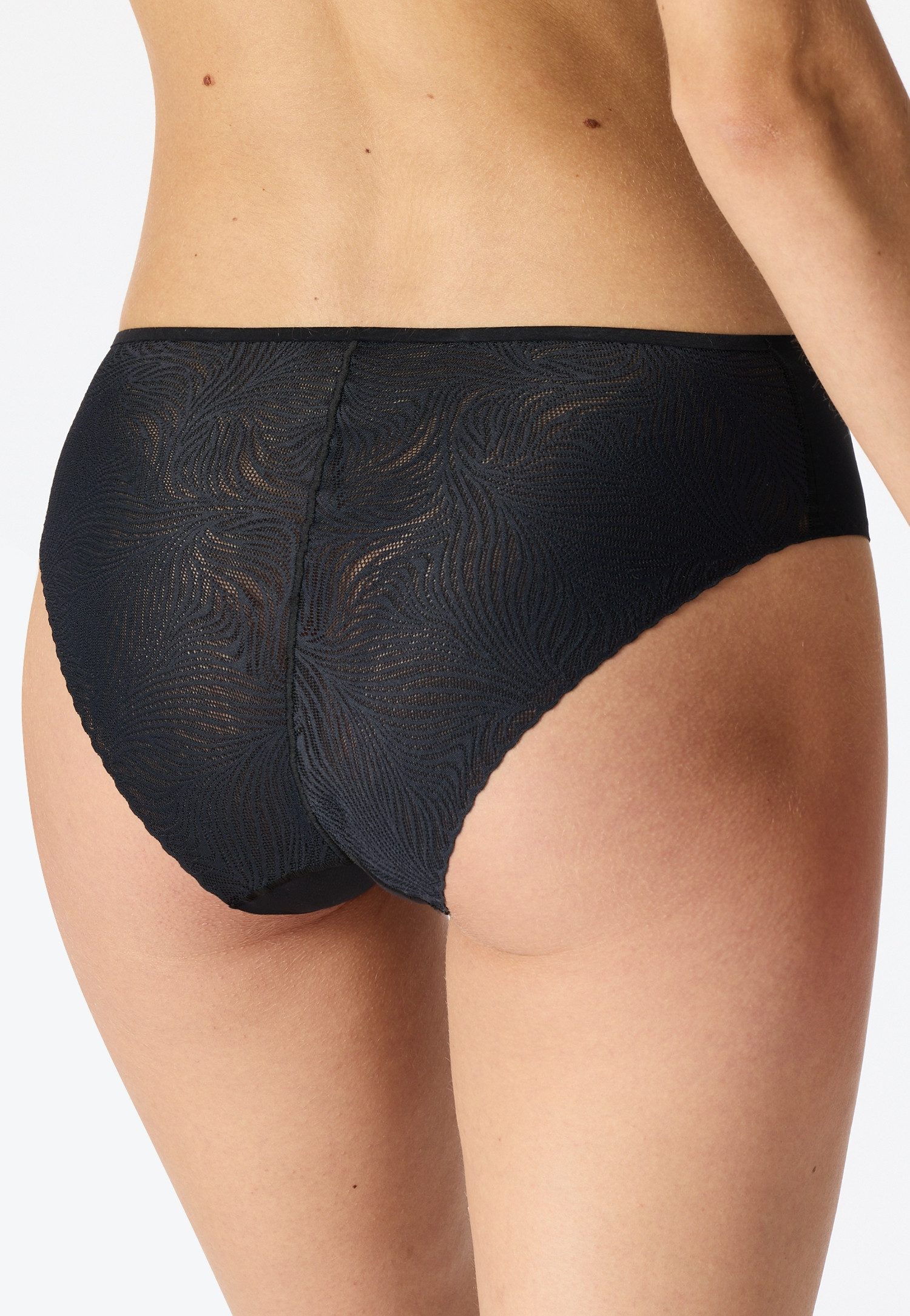 Schiesser Taillenslip Invisible Soft Lace (0) Single Jersey, Lasercut-Abschlüsse, Spitzeneinsatz hinten – Bild 3 von 5